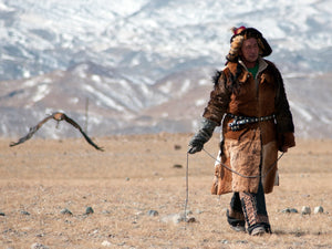 Training the birds to be skilful hunters alongside human