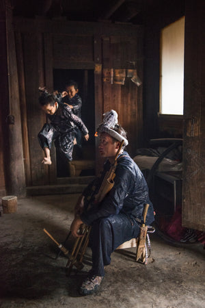 Basha Miao ethnic villagers