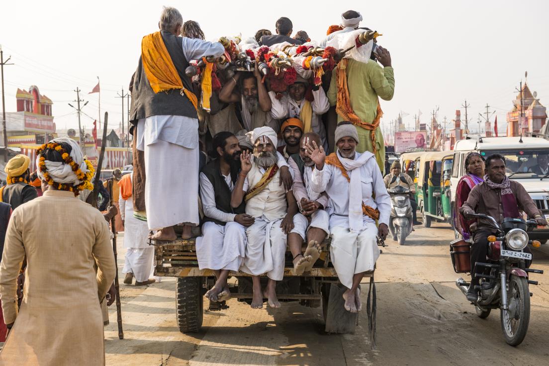 Countless pilgrims come to celebrate Kumbh Mela