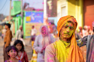 Holi yellow festival